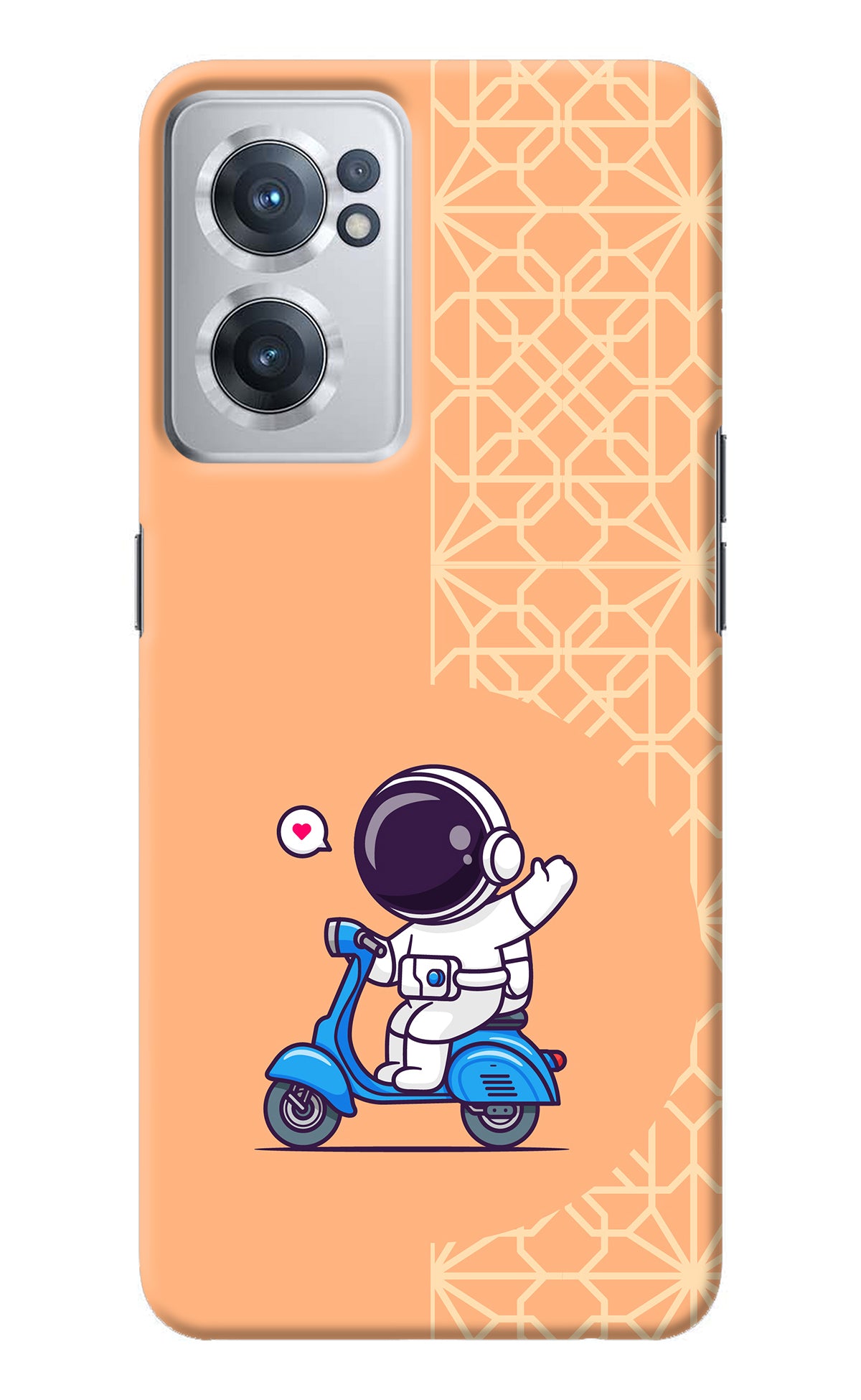 Cute Astronaut Riding OnePlus Nord CE 2 5G Back Cover