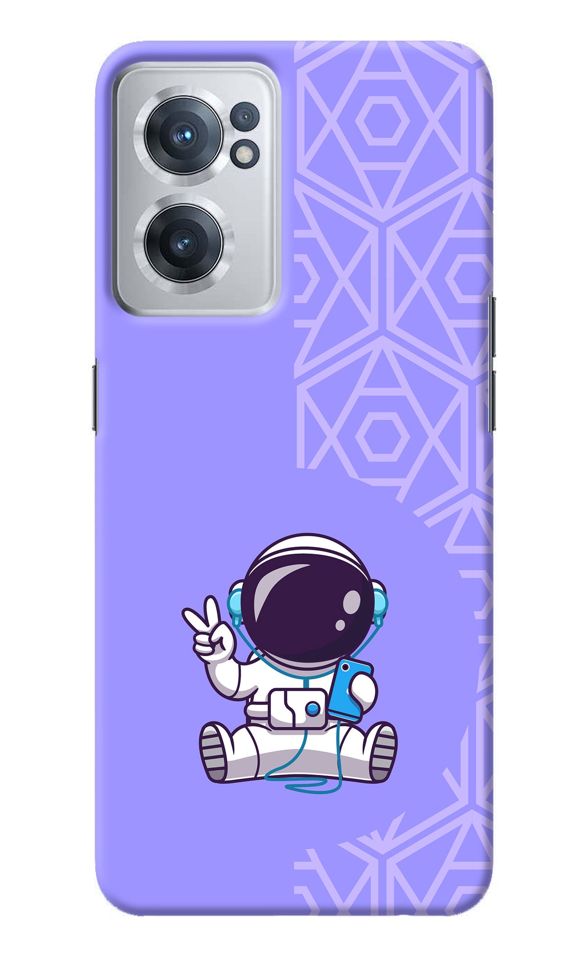 Cute Astronaut Chilling OnePlus Nord CE 2 5G Back Cover