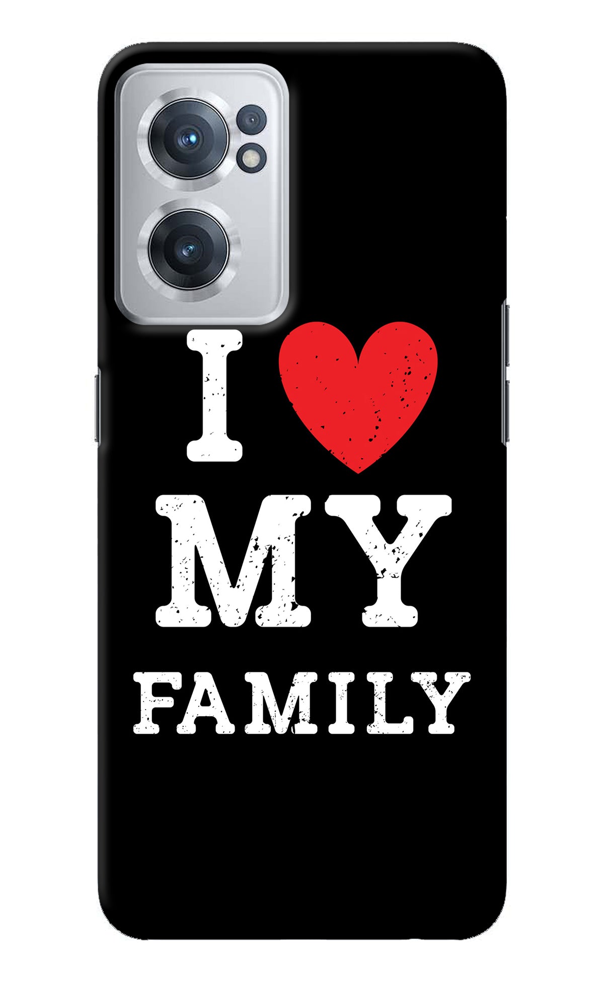 I Love My Family OnePlus Nord CE 2 5G Back Cover