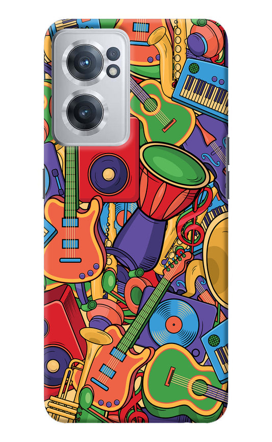 Music Instrument Doodle OnePlus Nord CE 2 5G Back Cover