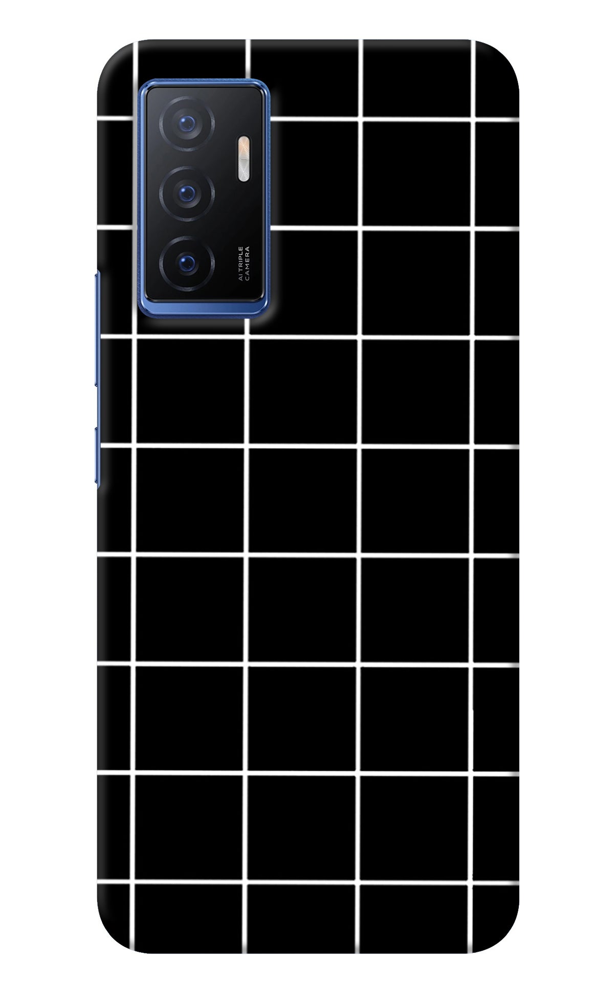 White Grid Vivo V23E 5G Back Cover