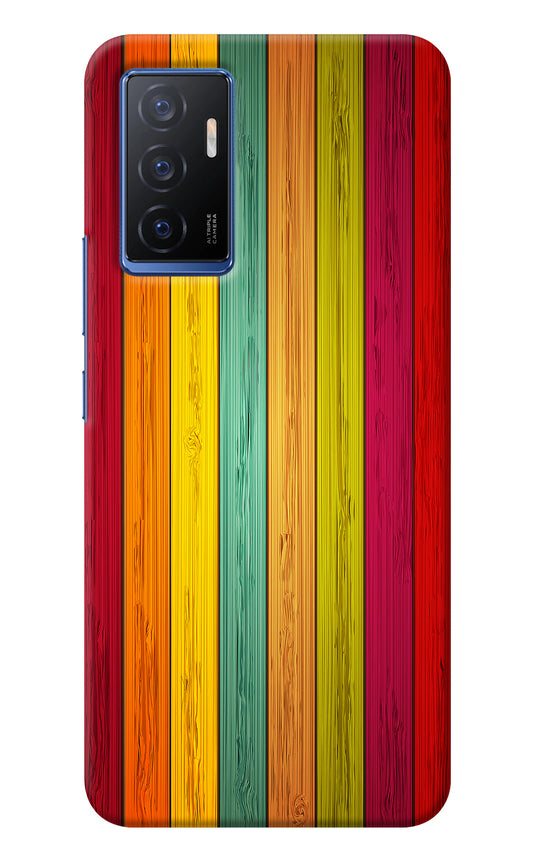 Multicolor Wooden Vivo V23E 5G Back Cover