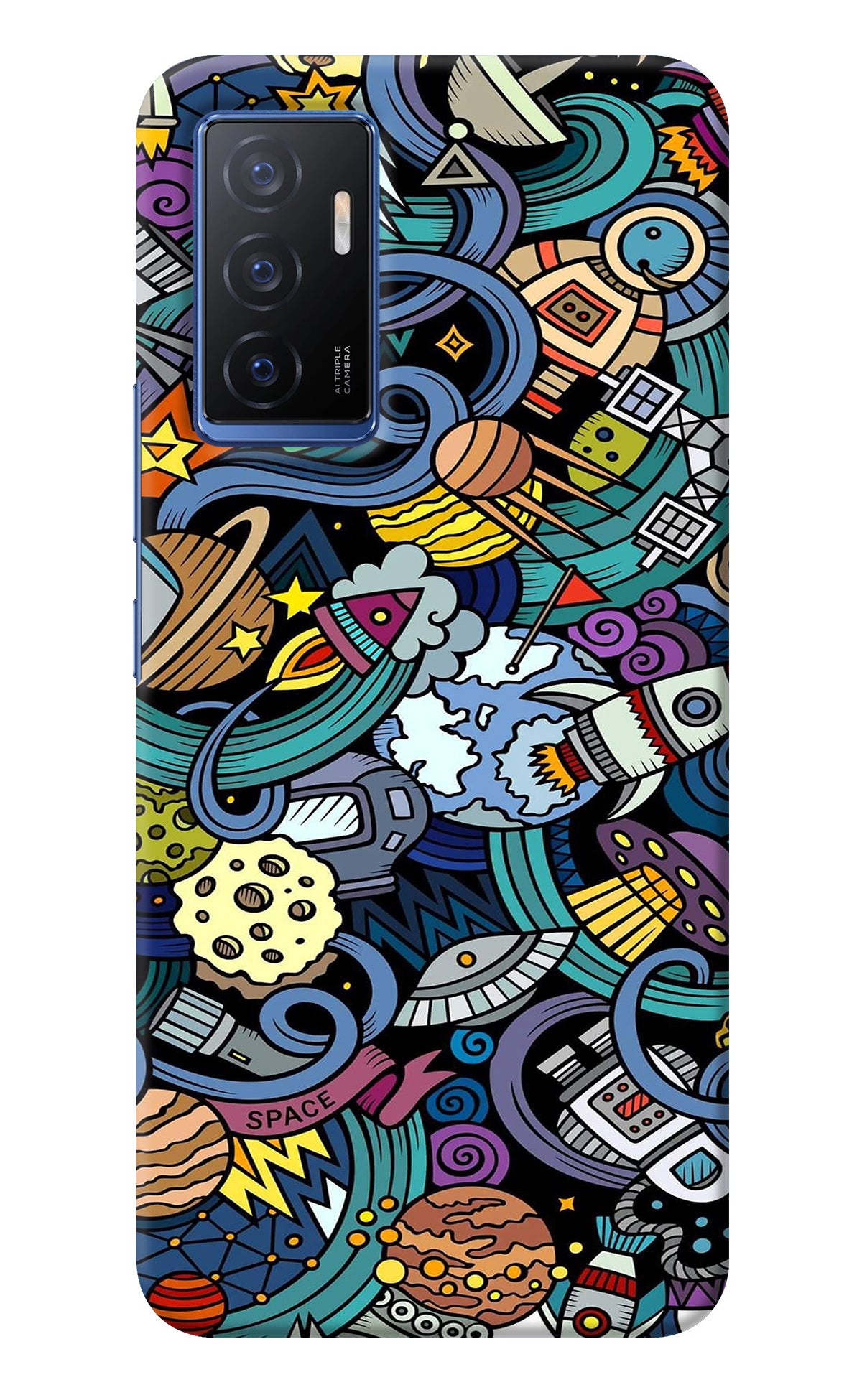 Space Abstract Vivo V23E 5G Back Cover