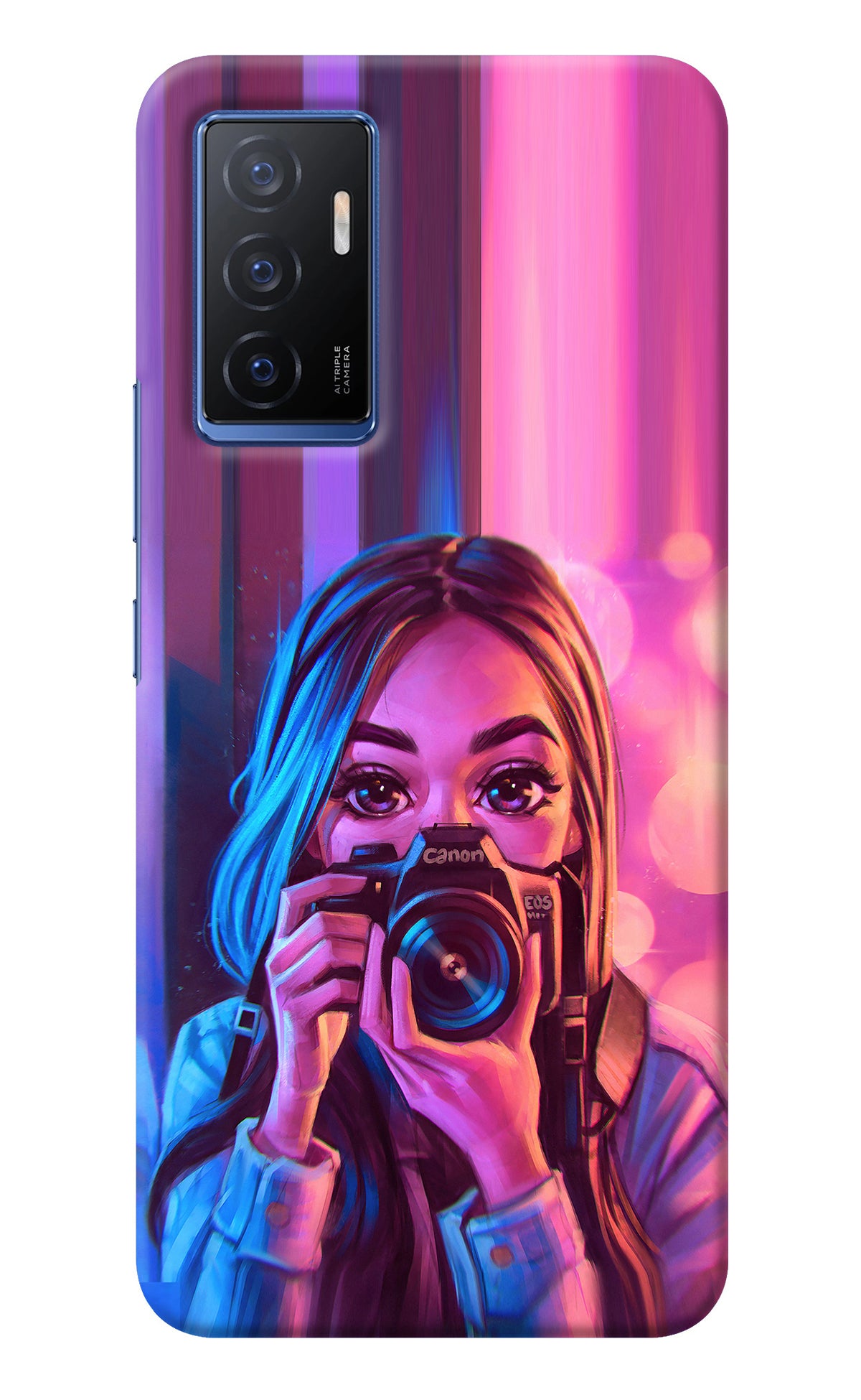 Girl Photographer Vivo V23E 5G Back Cover