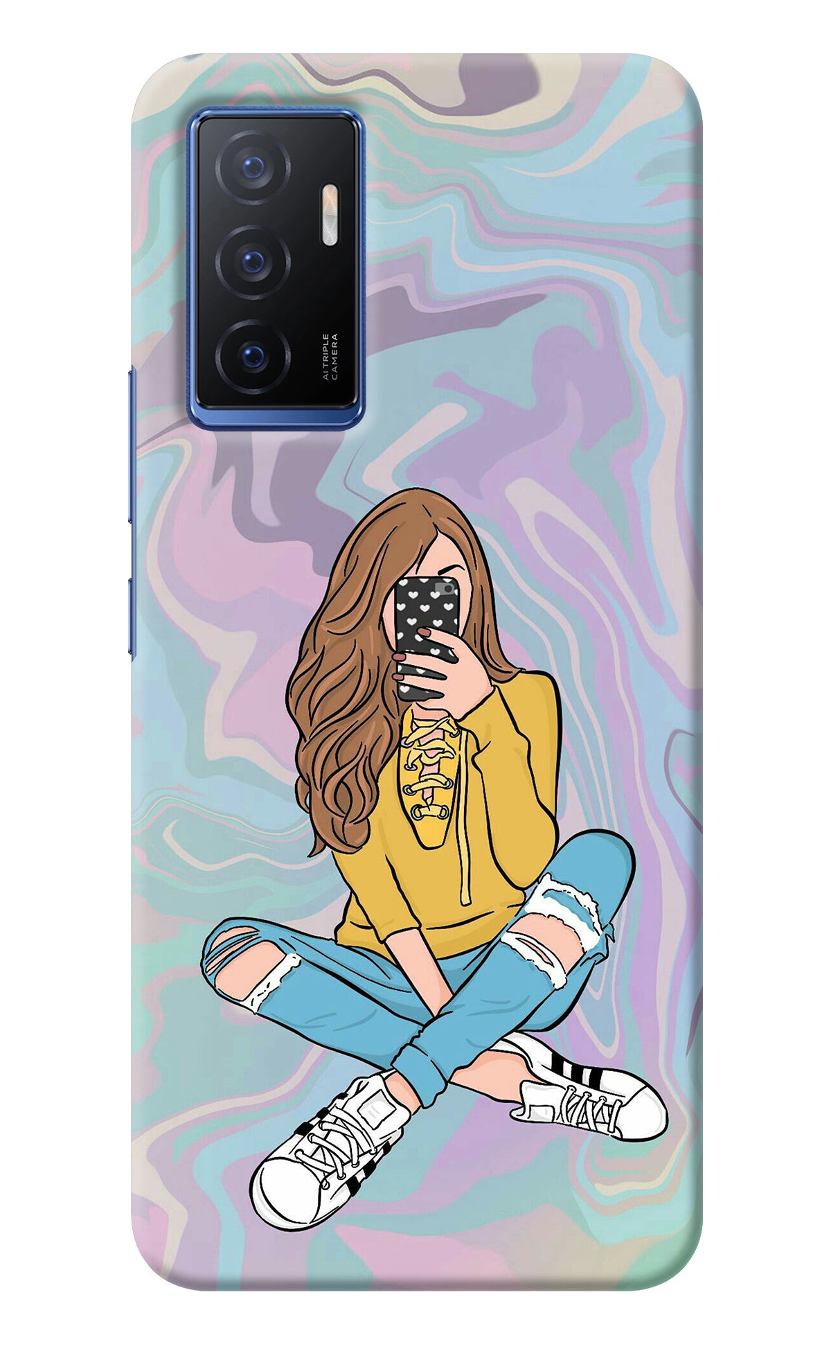 Selfie Girl Vivo V23E 5G Back Cover