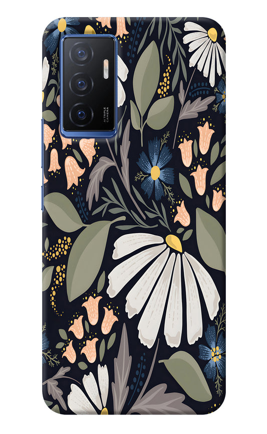 Flowers Art Vivo V23E 5G Back Cover