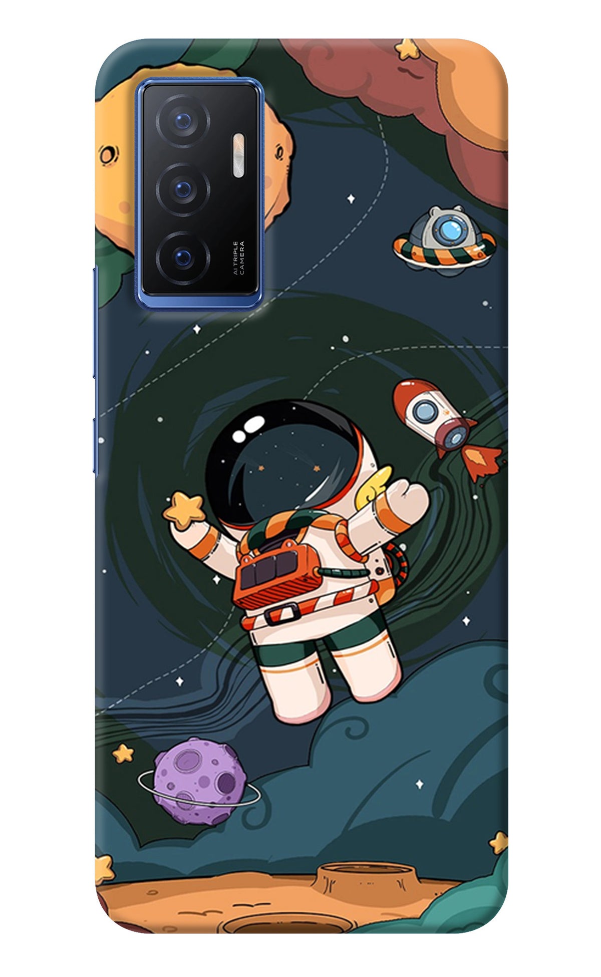 Cartoon Astronaut Vivo V23E 5G Back Cover