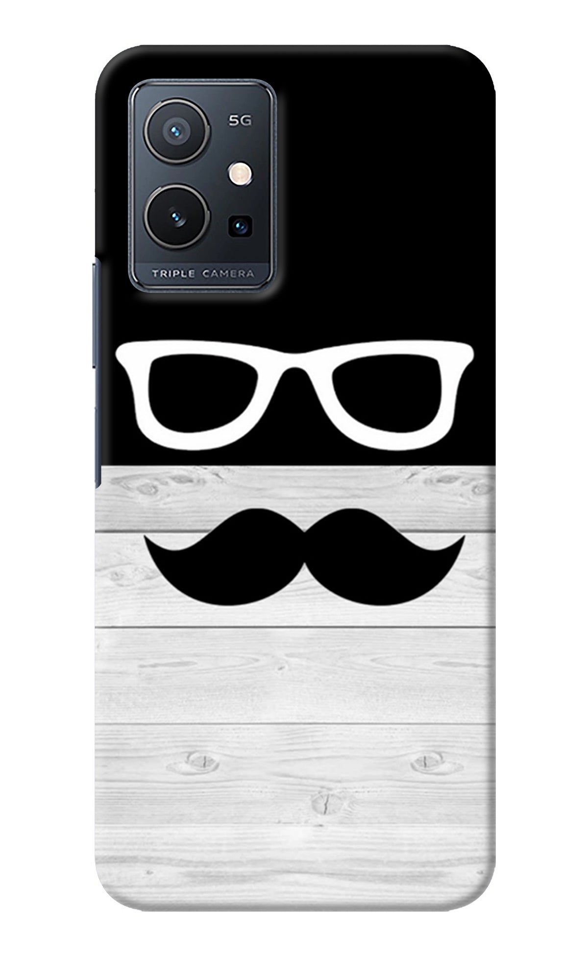 Mustache Vivo Y75 5G/Vivo T1 5G Back Cover