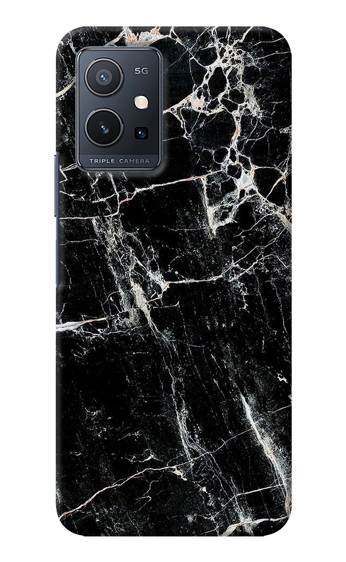 Black Marble Texture Vivo Y75 5G/Vivo T1 5G Back Cover