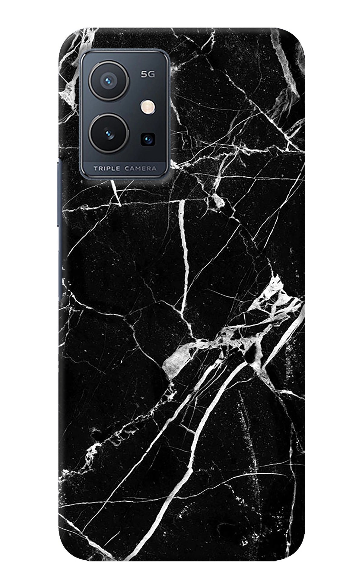 Black Marble Pattern Vivo Y75 5G/Vivo T1 5G Back Cover