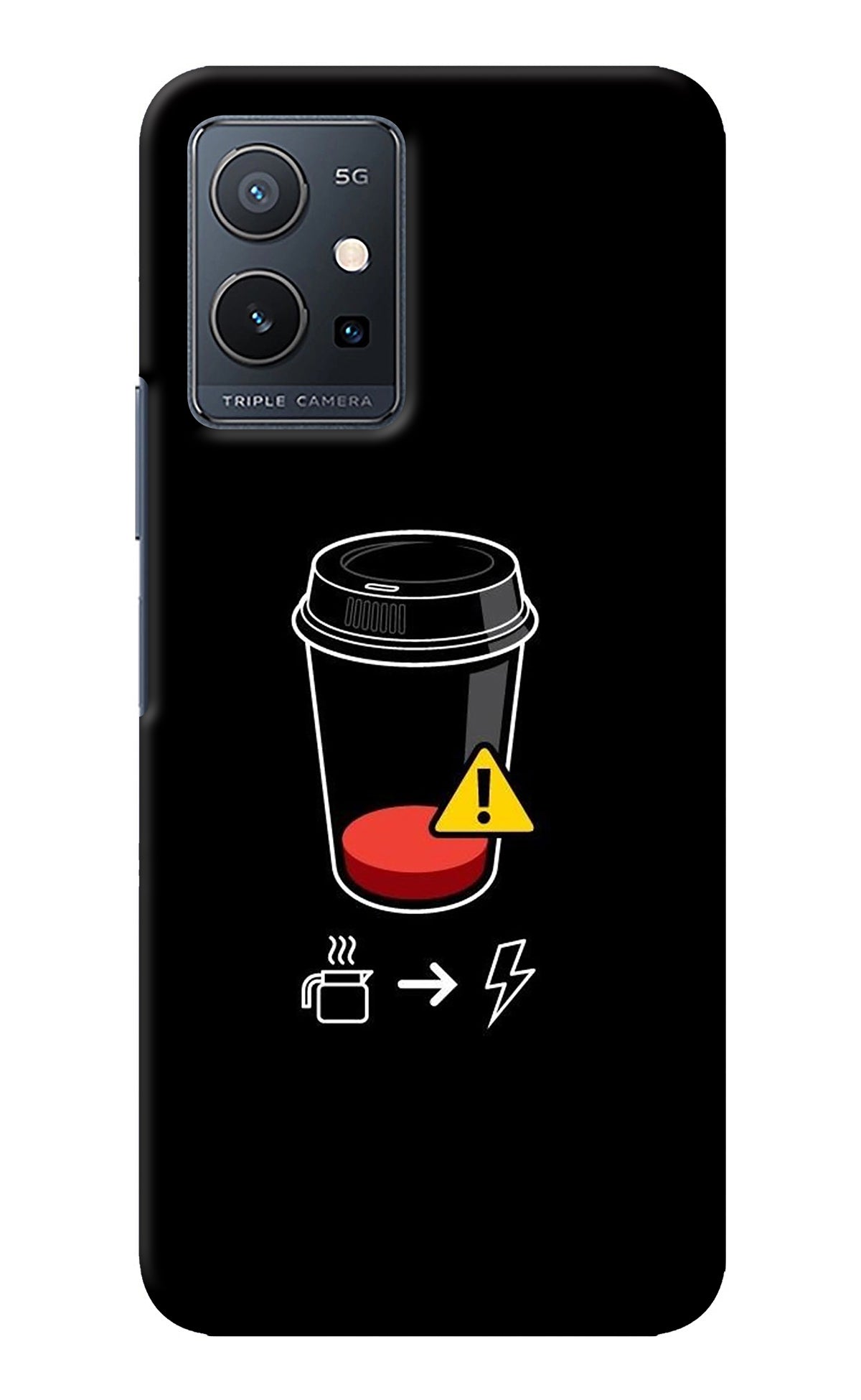 Coffee Vivo Y75 5G/Vivo T1 5G Back Cover