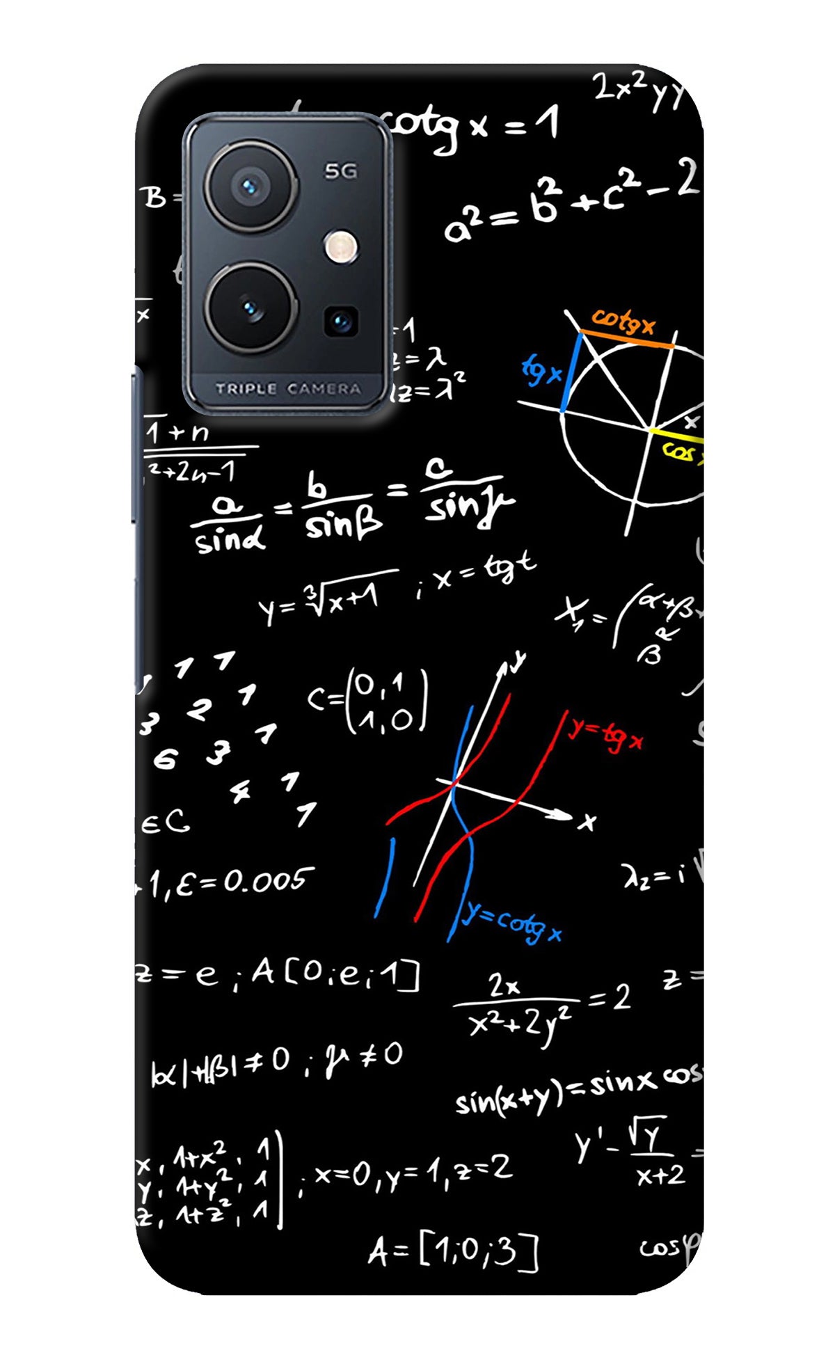 Mathematics Formula Vivo Y75 5G/Vivo T1 5G Back Cover