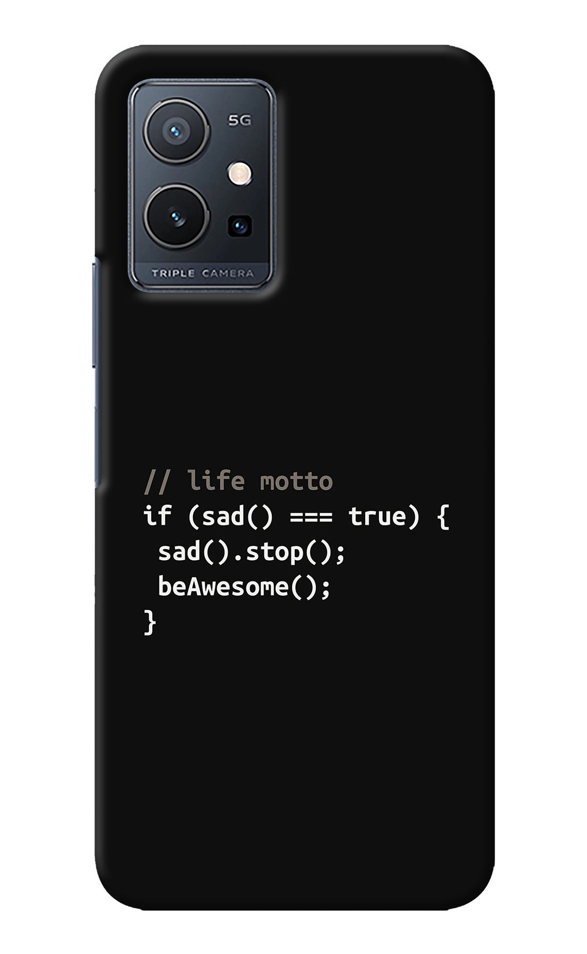 Life Motto Code Vivo Y75 5G/Vivo T1 5G Back Cover