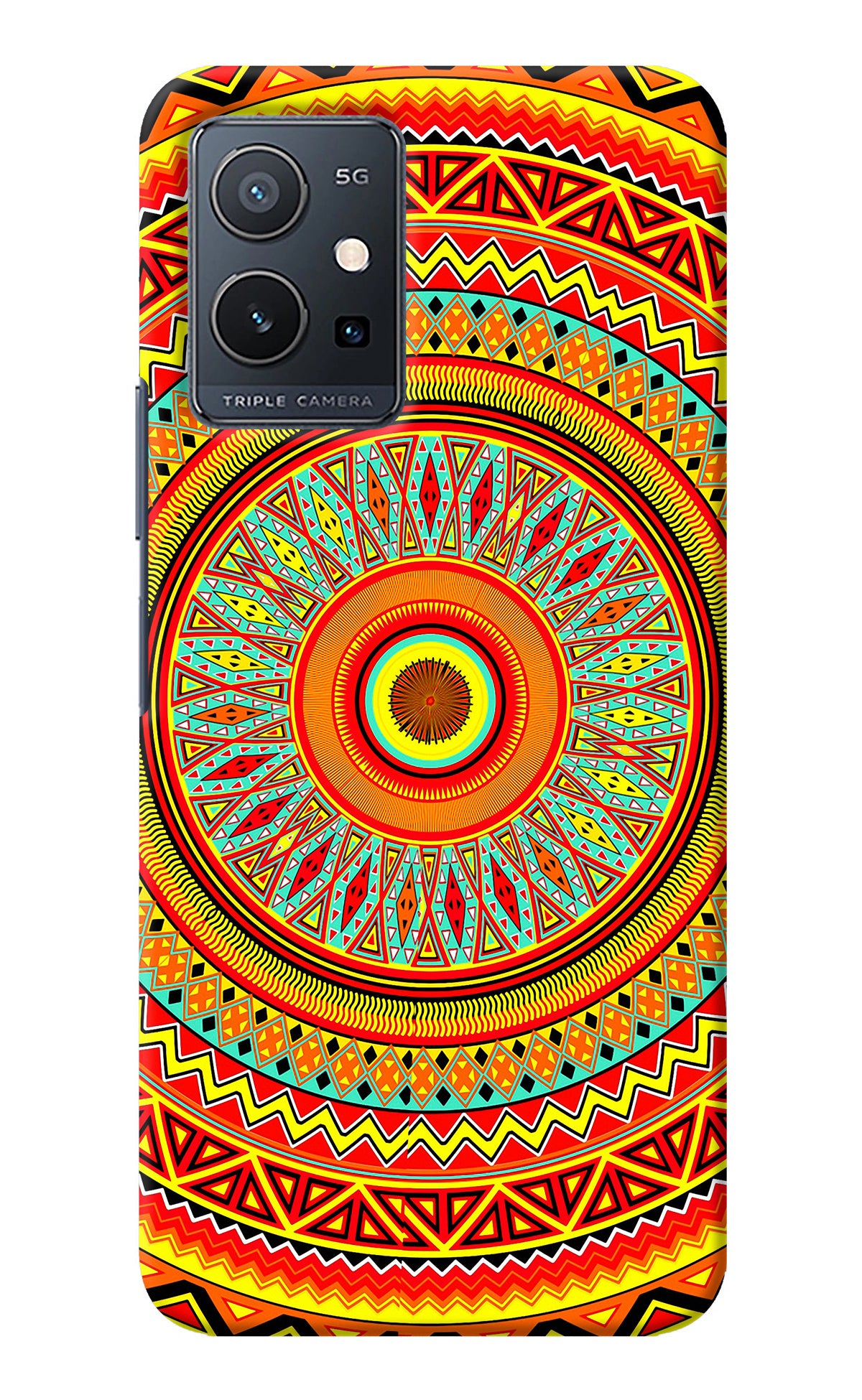 Mandala Pattern Vivo Y75 5G/Vivo T1 5G Back Cover