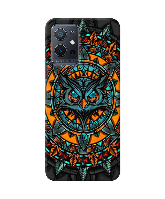 Angry Owl Art Vivo Y75 5G/Vivo T1 5G Back Cover