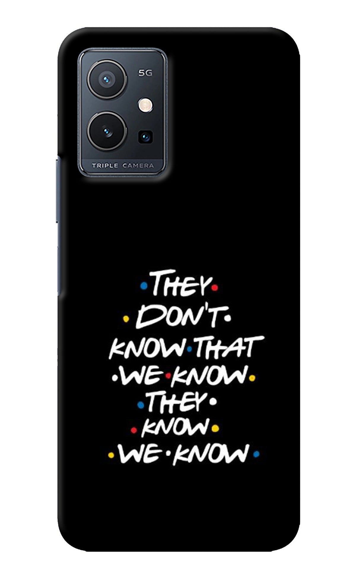 FRIENDS Dialogue Vivo Y75 5G/Vivo T1 5G Back Cover