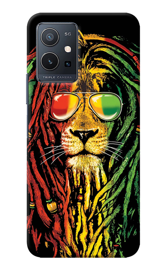 Rasta Lion Vivo Y75 5G/Vivo T1 5G Back Cover