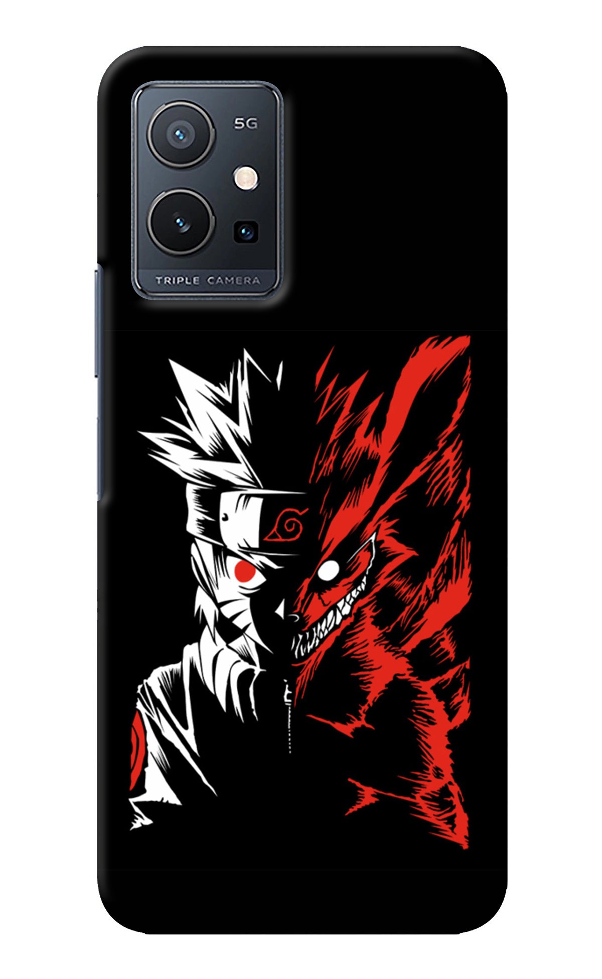 Naruto Two Face Vivo Y75 5G/Vivo T1 5G Back Cover