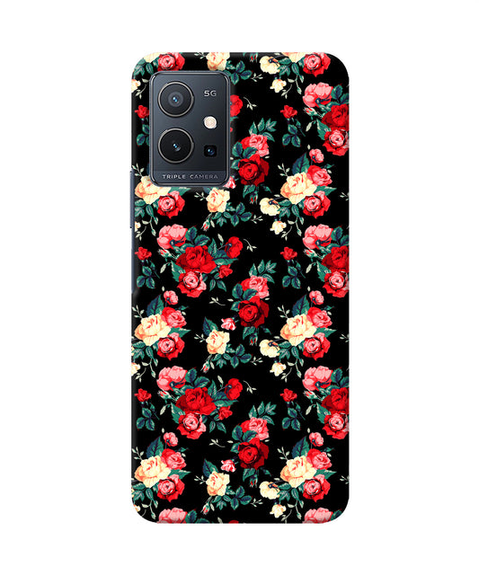 Rose Pattern Vivo Y75 5G/Vivo T1 5G Back Cover