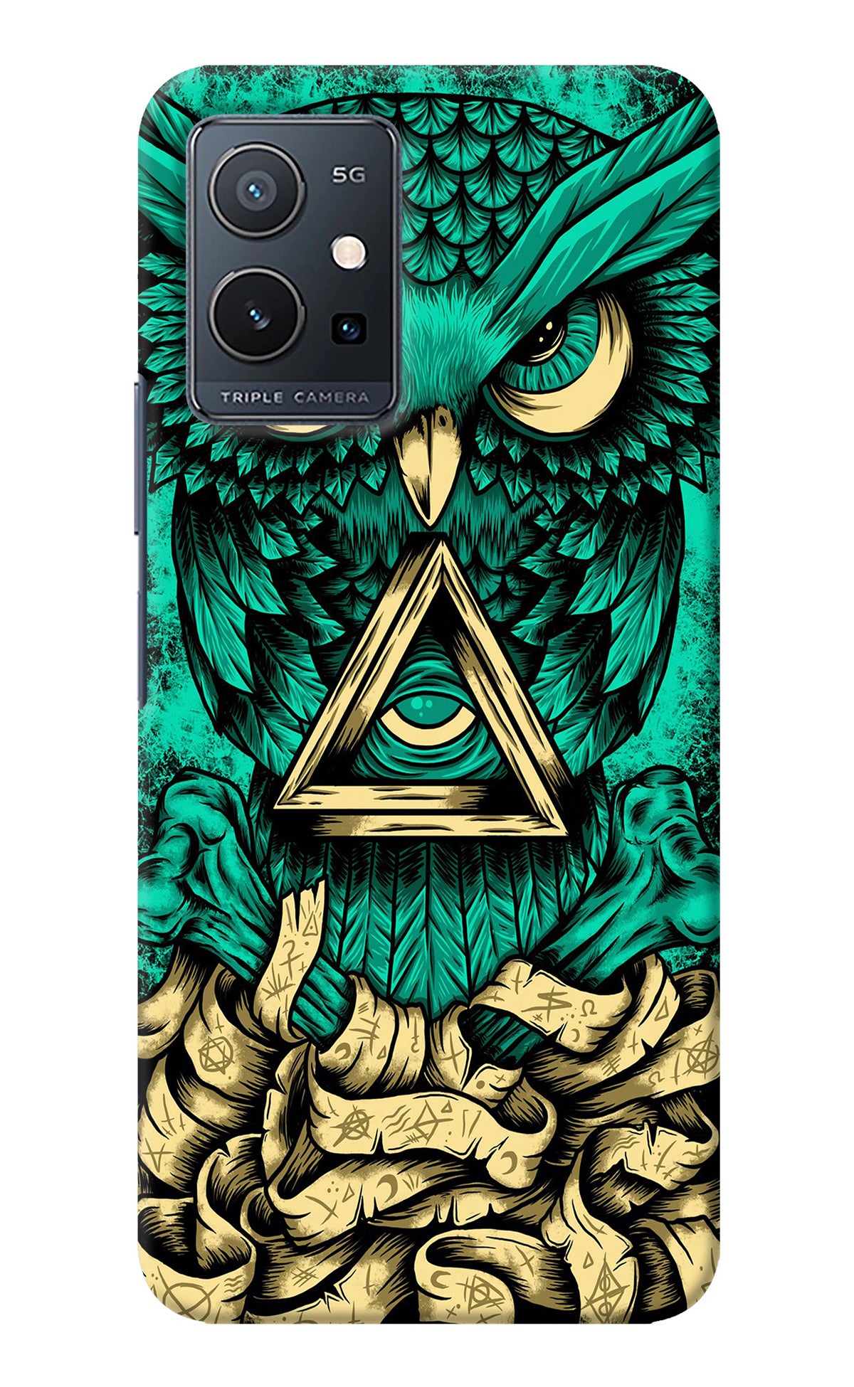 Green Owl Vivo Y75 5G/Vivo T1 5G Back Cover