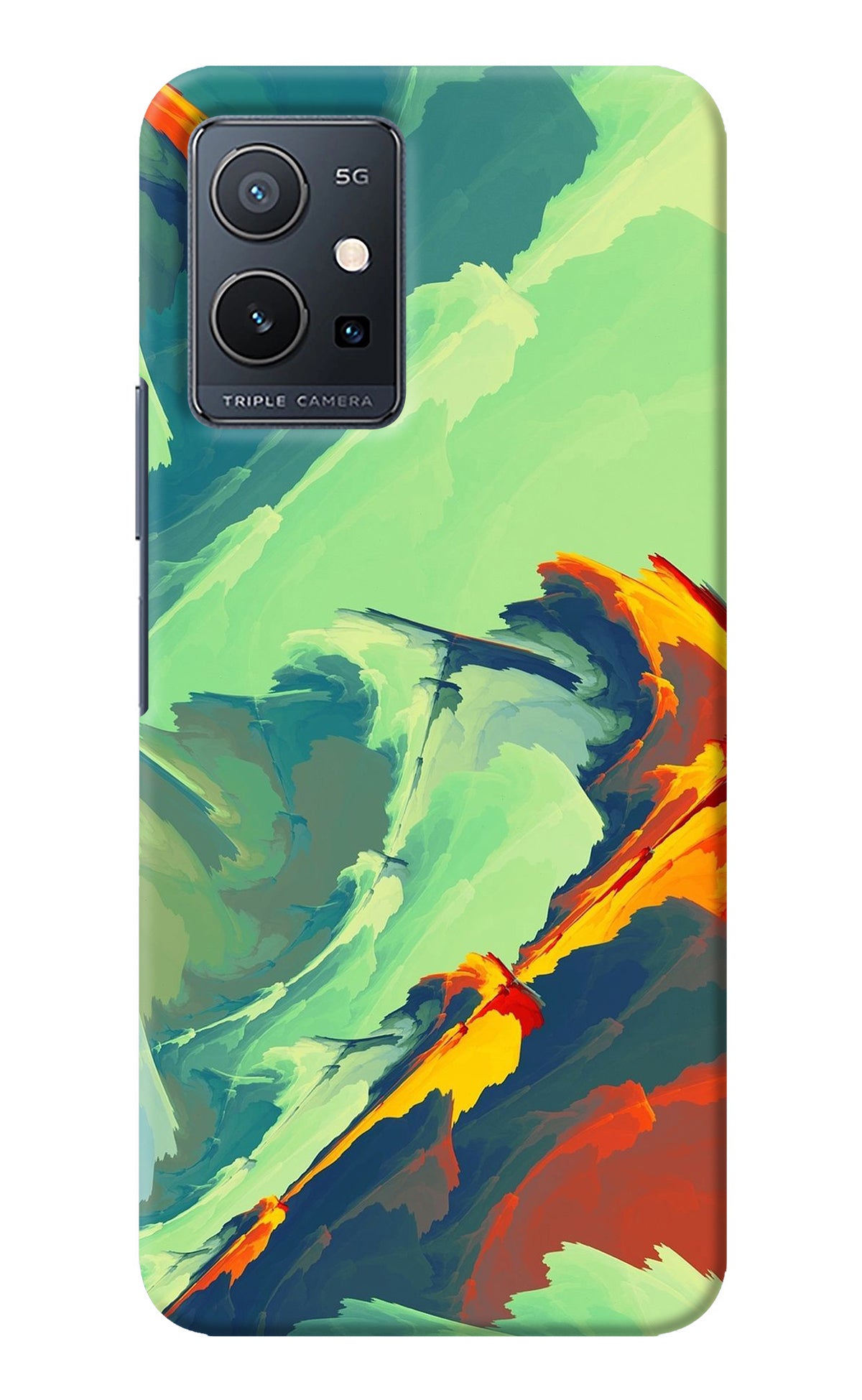 Paint Art Vivo Y75 5G/Vivo T1 5G Back Cover