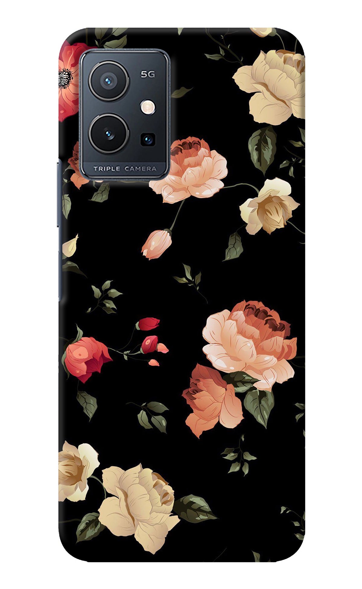 Flowers Vivo Y75 5G/Vivo T1 5G Back Cover