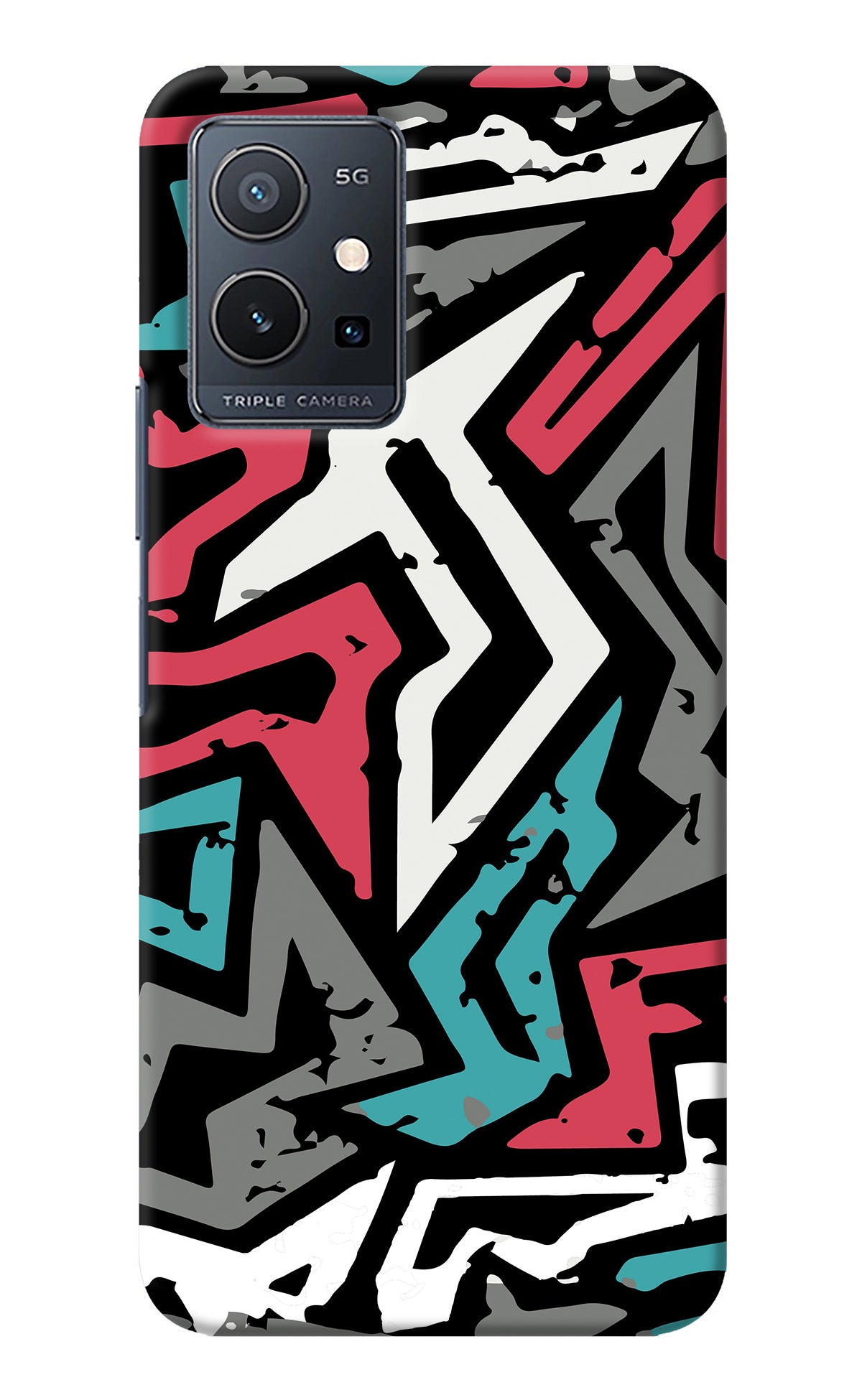 Geometric Graffiti Vivo Y75 5G/Vivo T1 5G Back Cover