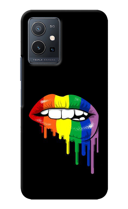 Lips Biting Vivo Y75 5G/Vivo T1 5G Back Cover