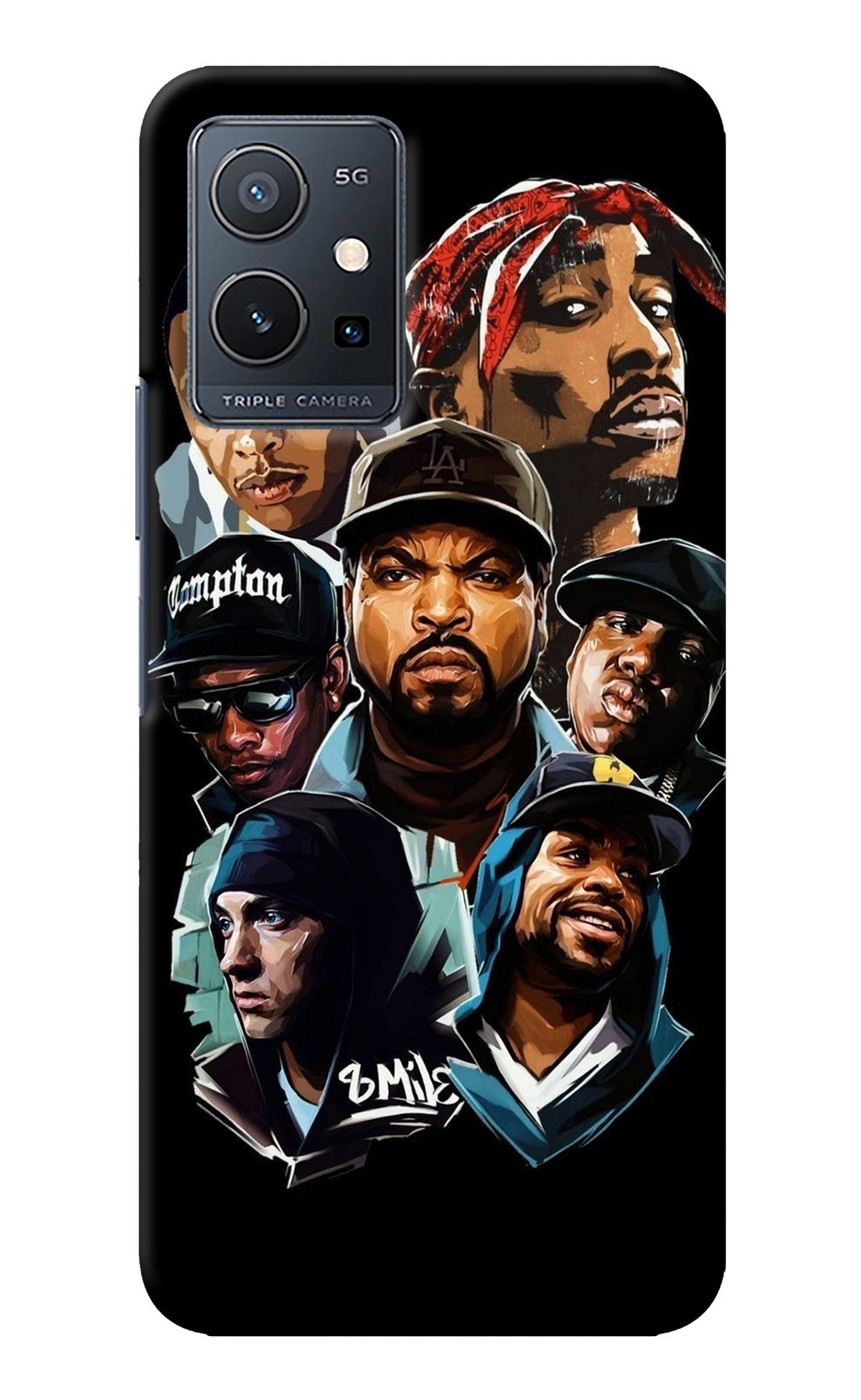 Rappers Vivo Y75 5G/Vivo T1 5G Back Cover