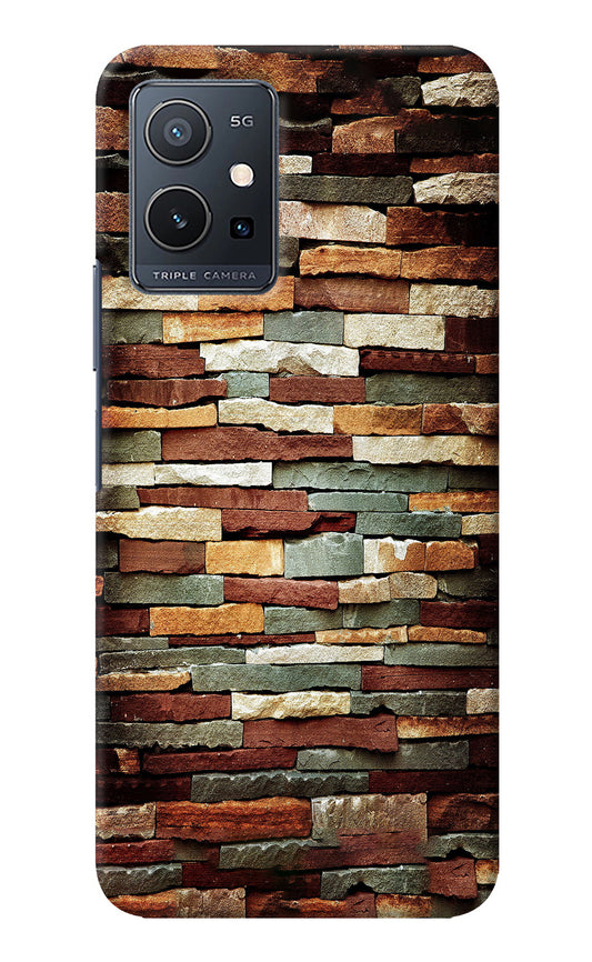 Bricks Pattern Vivo Y75 5G/Vivo T1 5G Back Cover