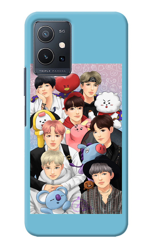 BTS with animals Vivo Y75 5G/Vivo T1 5G Back Cover