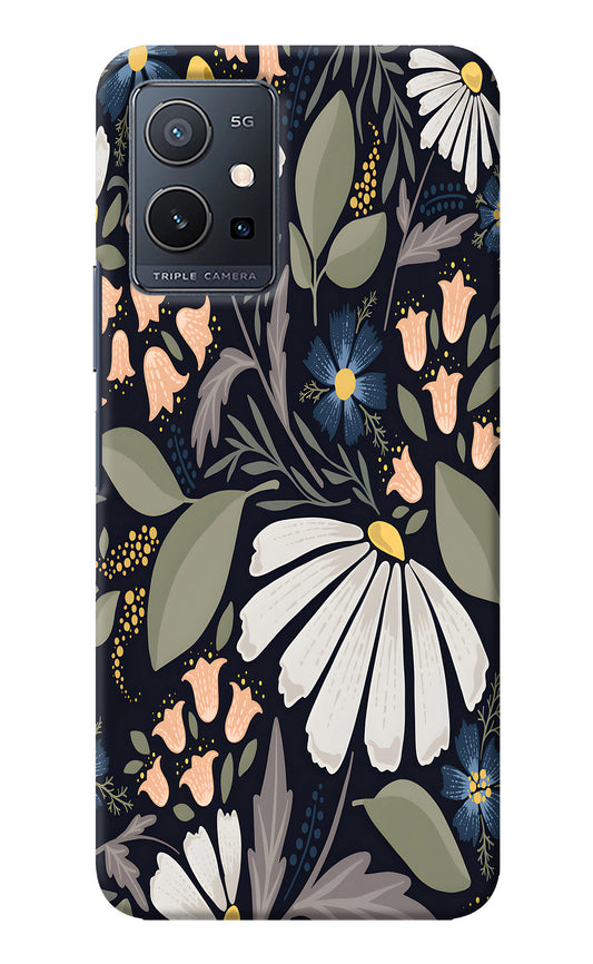 Flowers Art Vivo Y75 5G/Vivo T1 5G Back Cover