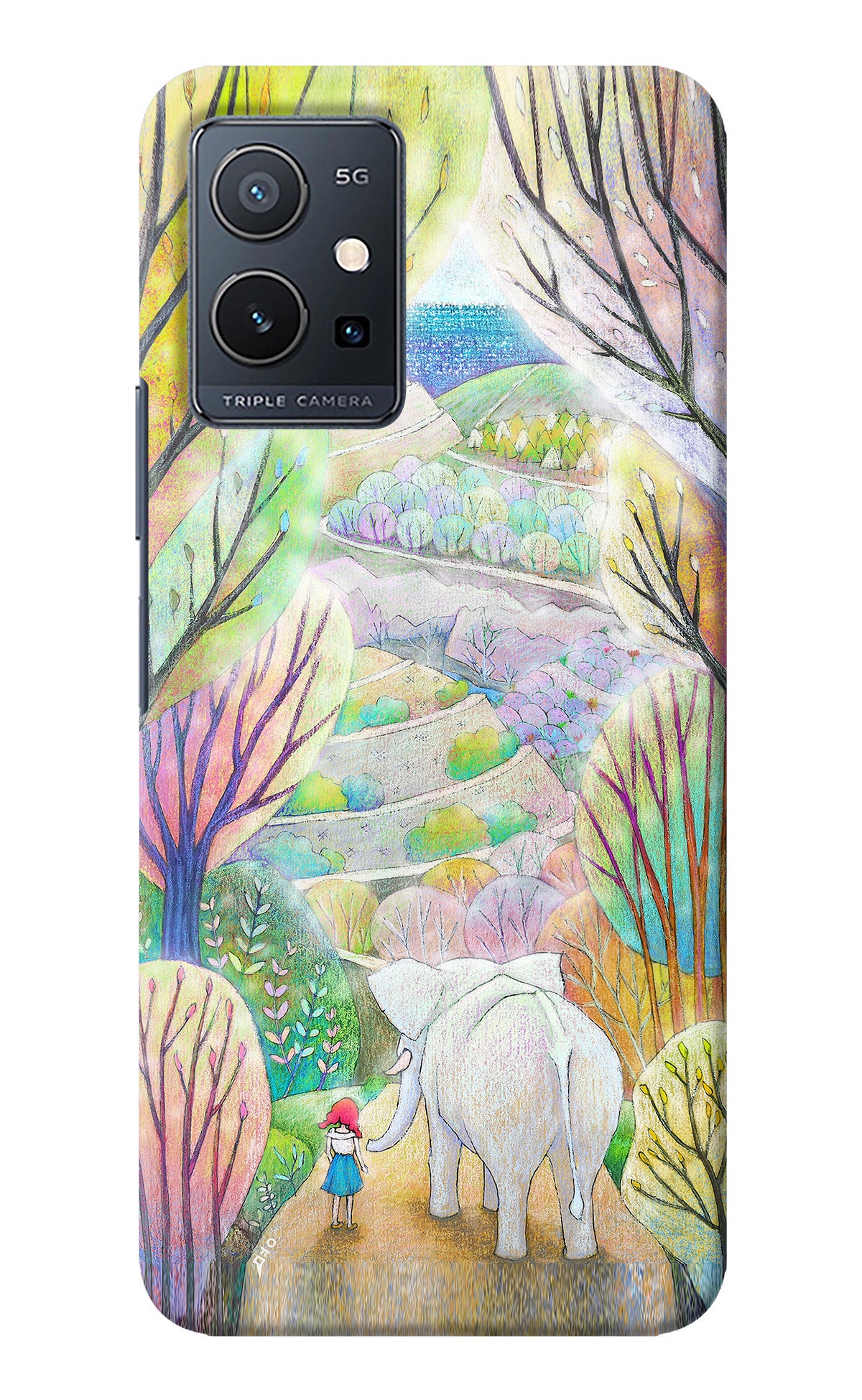 Nature Painting Vivo Y75 5G/Vivo T1 5G Back Cover