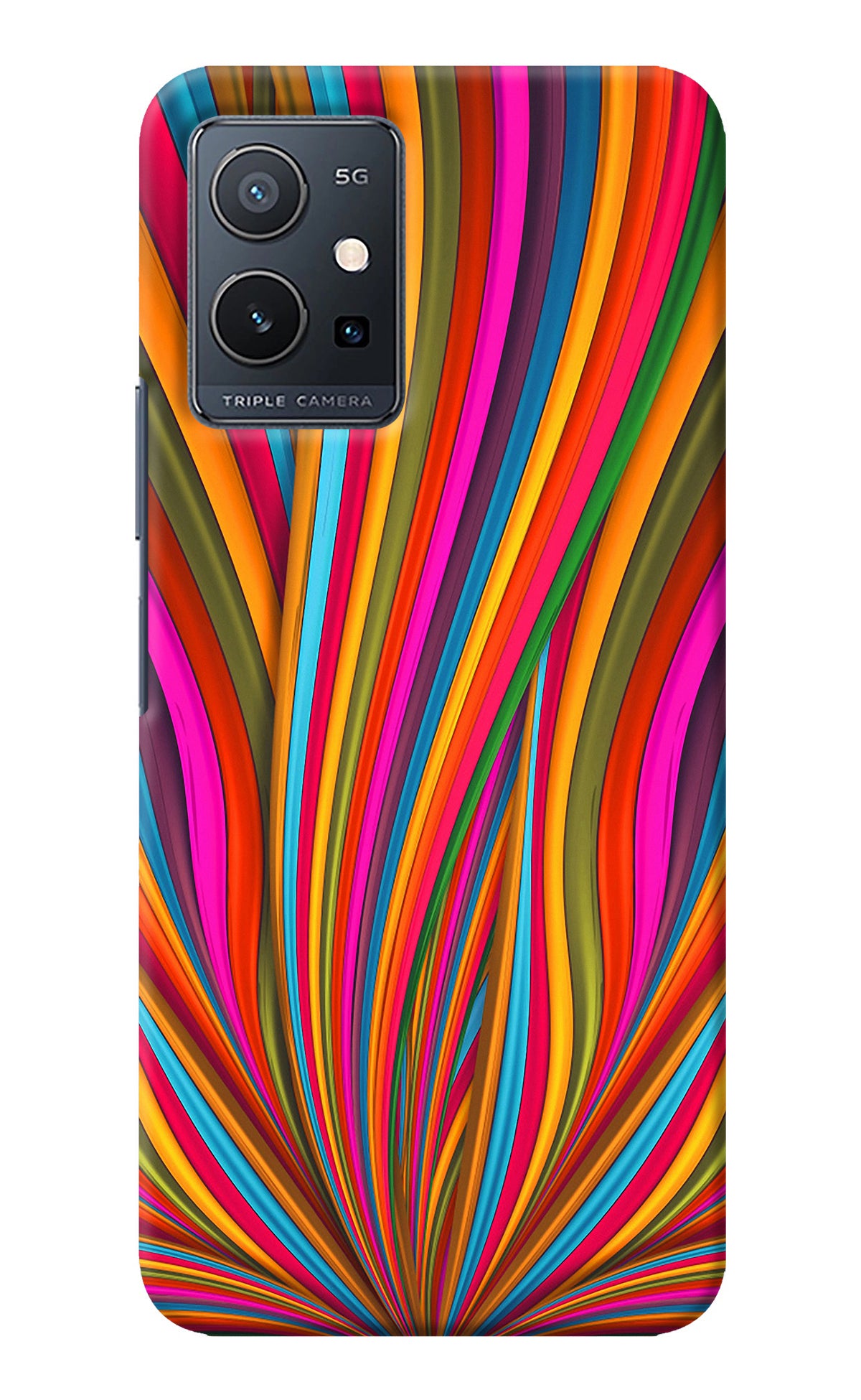 Trippy Wavy Vivo Y75 5G/Vivo T1 5G Back Cover