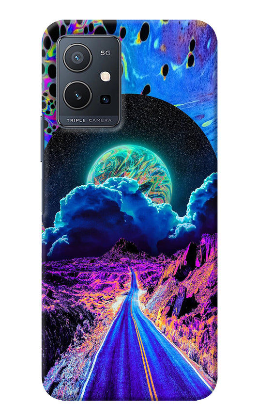 Psychedelic Painting Vivo Y75 5G/Vivo T1 5G Back Cover