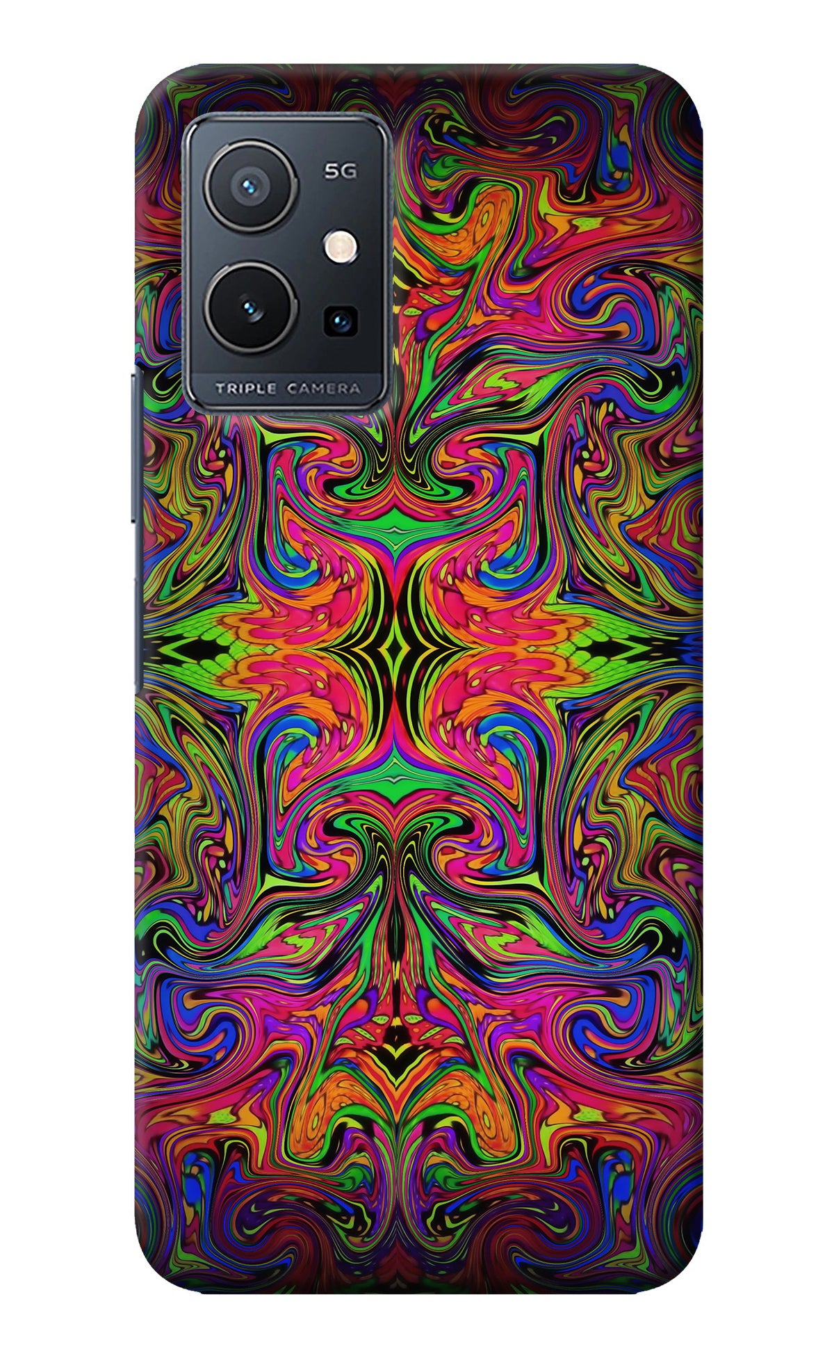 Psychedelic Art Vivo Y75 5G/Vivo T1 5G Back Cover