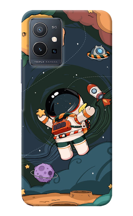 Cartoon Astronaut Vivo Y75 5G/Vivo T1 5G Back Cover