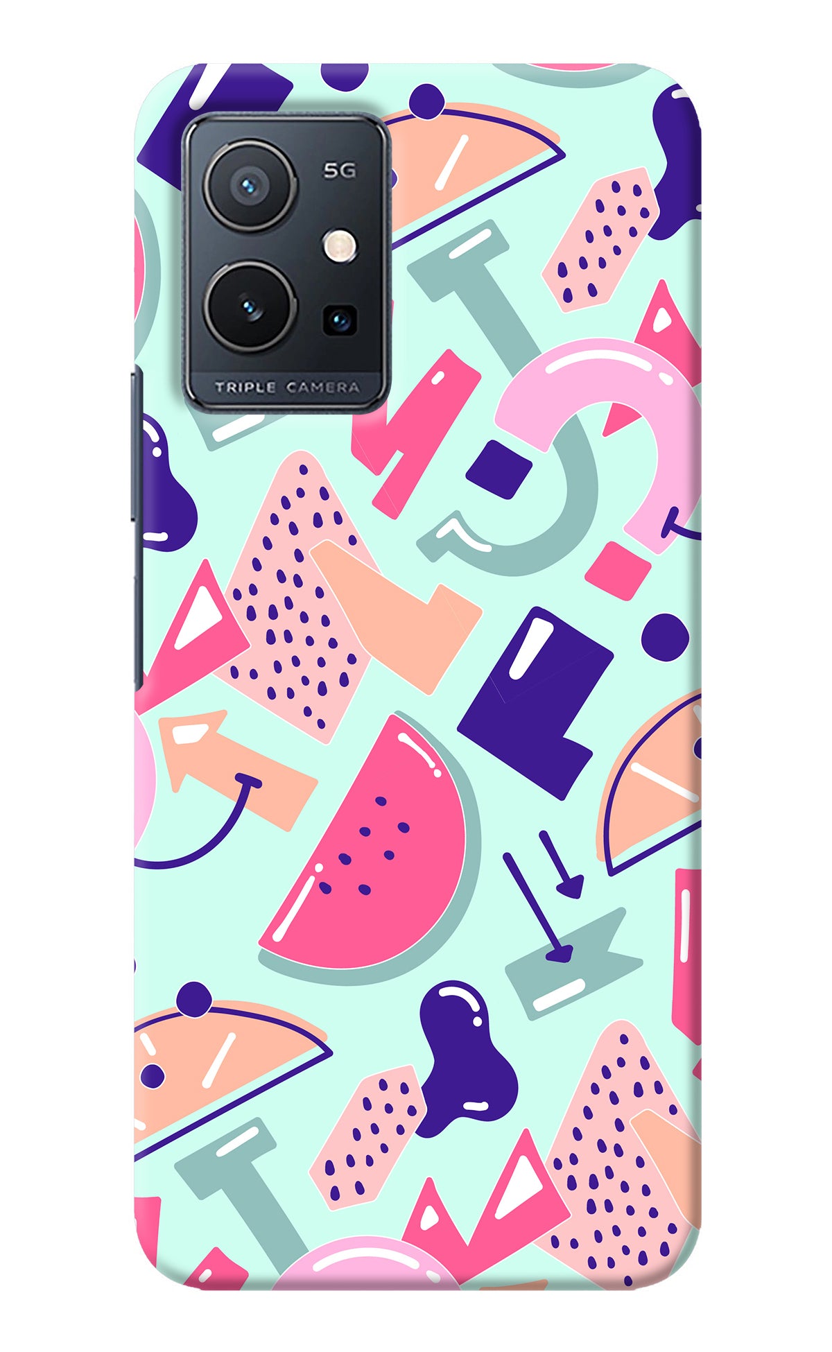 Doodle Pattern Vivo Y75 5G/Vivo T1 5G Back Cover