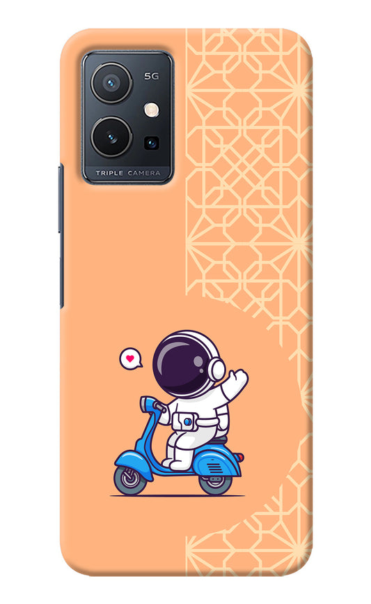 Cute Astronaut Riding Vivo Y75 5G/Vivo T1 5G Back Cover