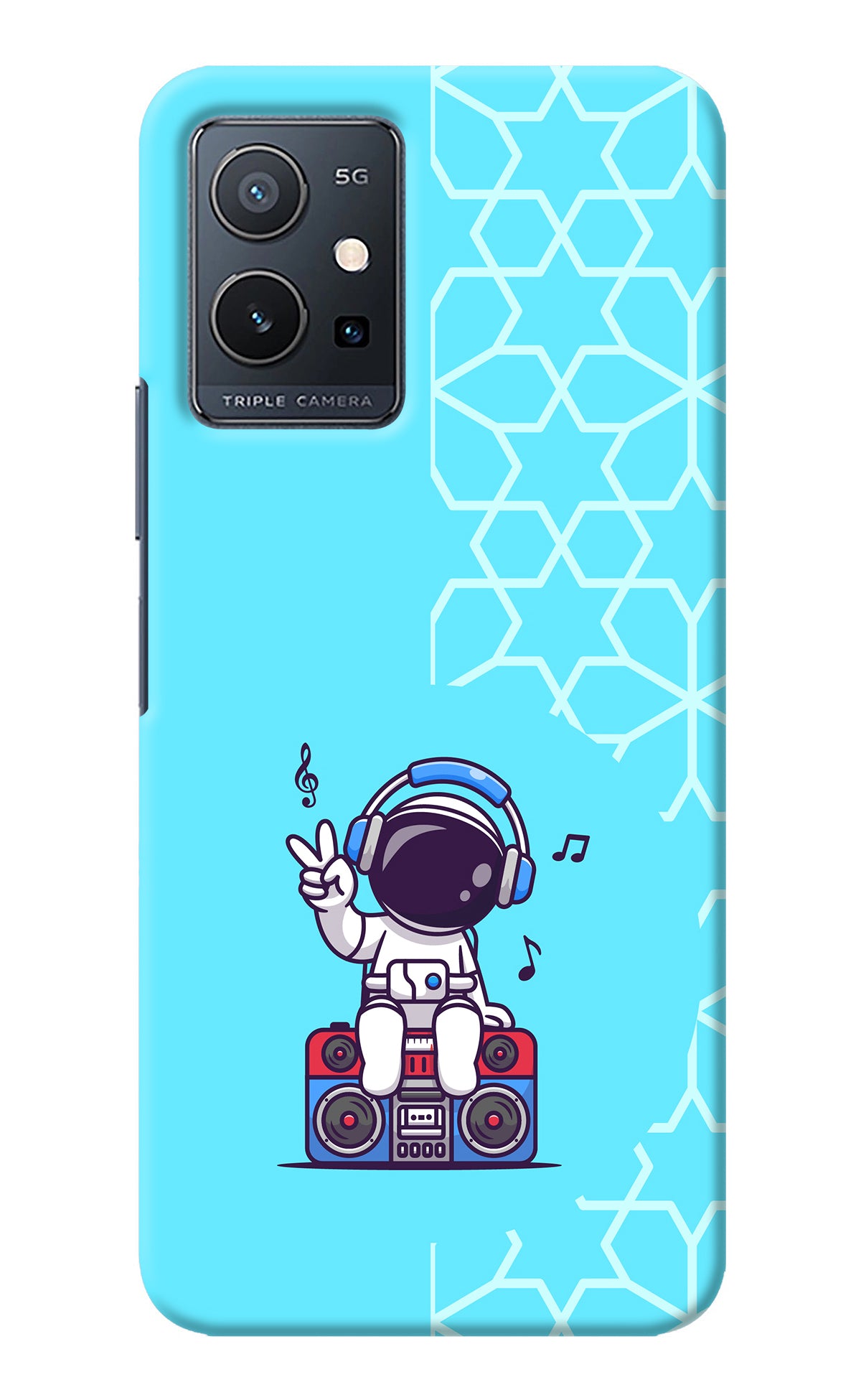 Cute Astronaut Chilling Vivo Y75 5G/Vivo T1 5G Back Cover