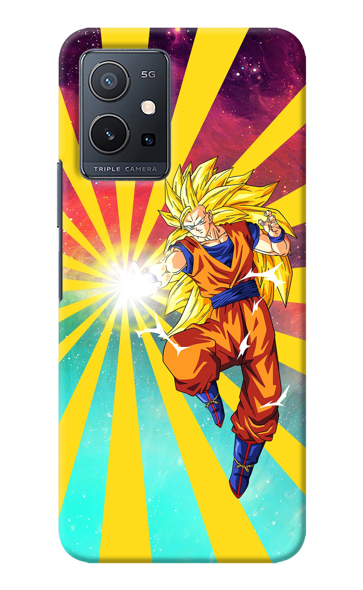 Goku Super Saiyan Vivo Y75 5G/Vivo T1 5G Back Cover