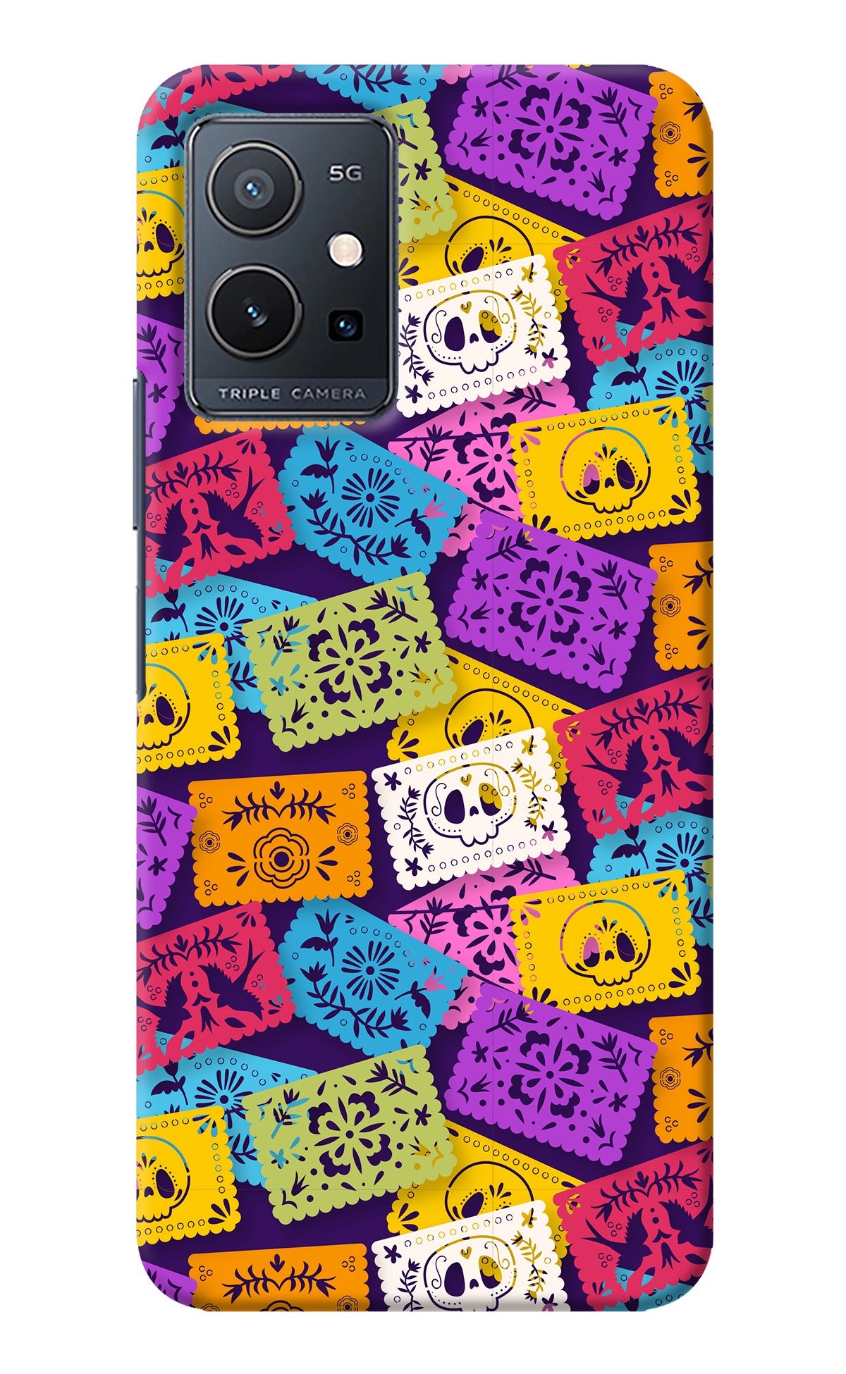 Mexican Pattern Vivo Y75 5G/Vivo T1 5G Back Cover