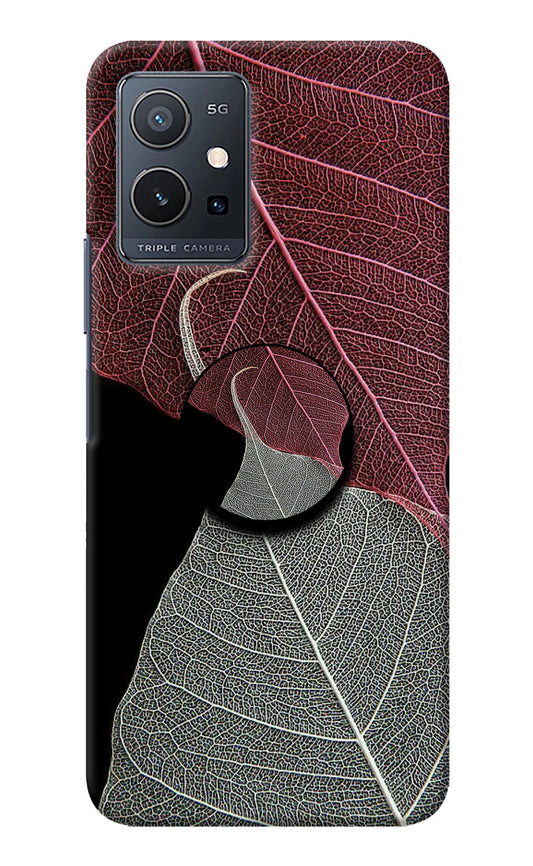 Leaf Pattern Vivo Y75 5G/Vivo T1 5G Pop Case