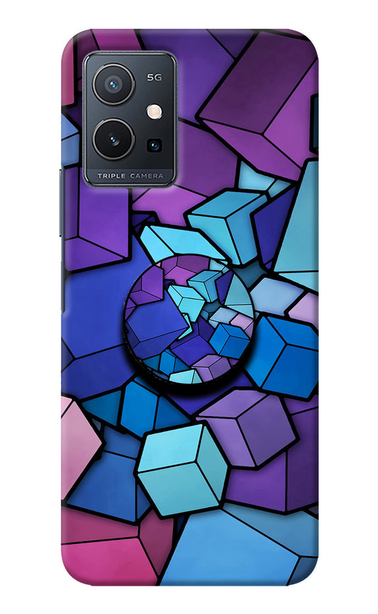 Cubic Abstract Vivo Y75 5G/Vivo T1 5G Pop Case