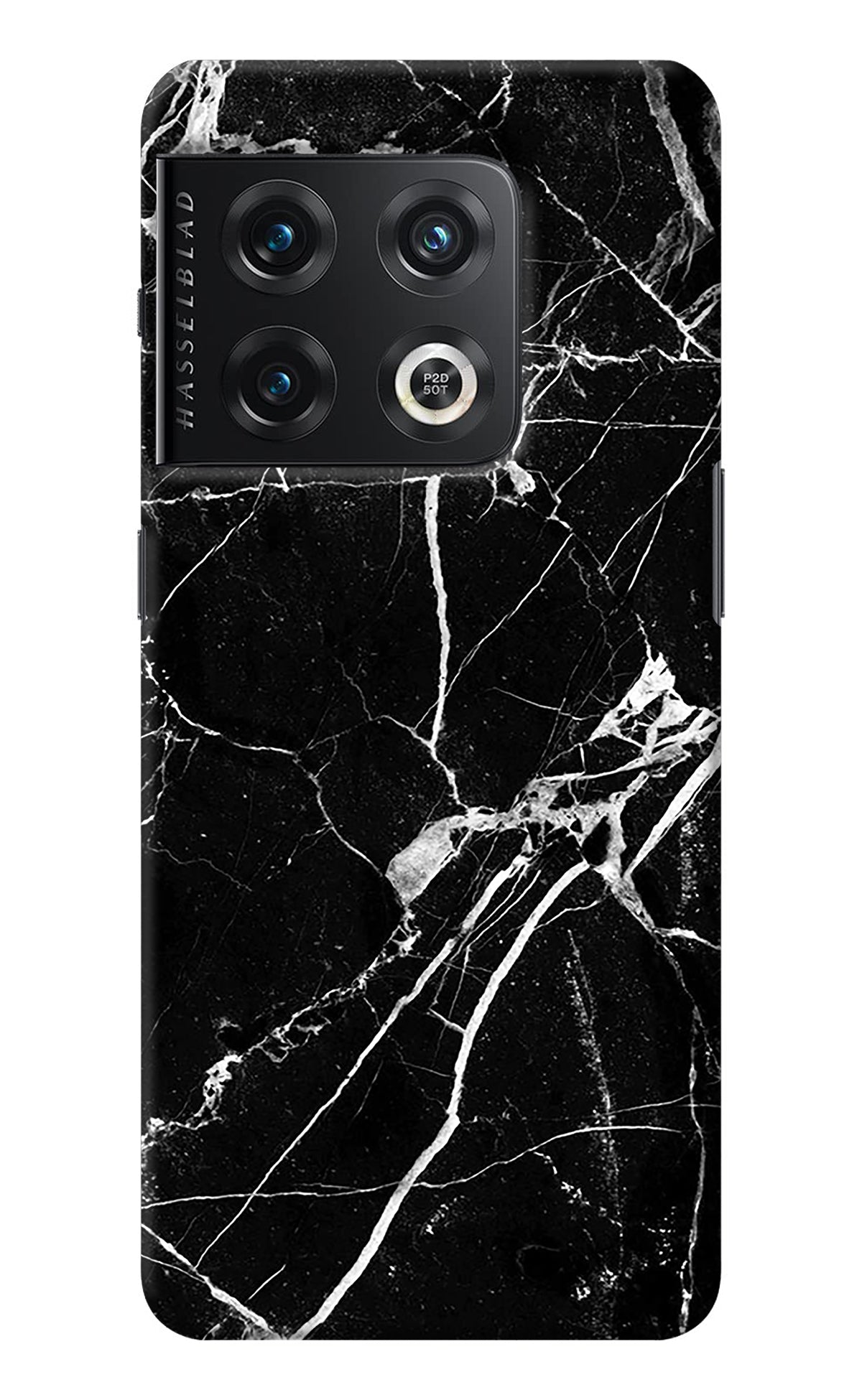 Black Marble Pattern OnePlus 10 Pro 5G Back Cover