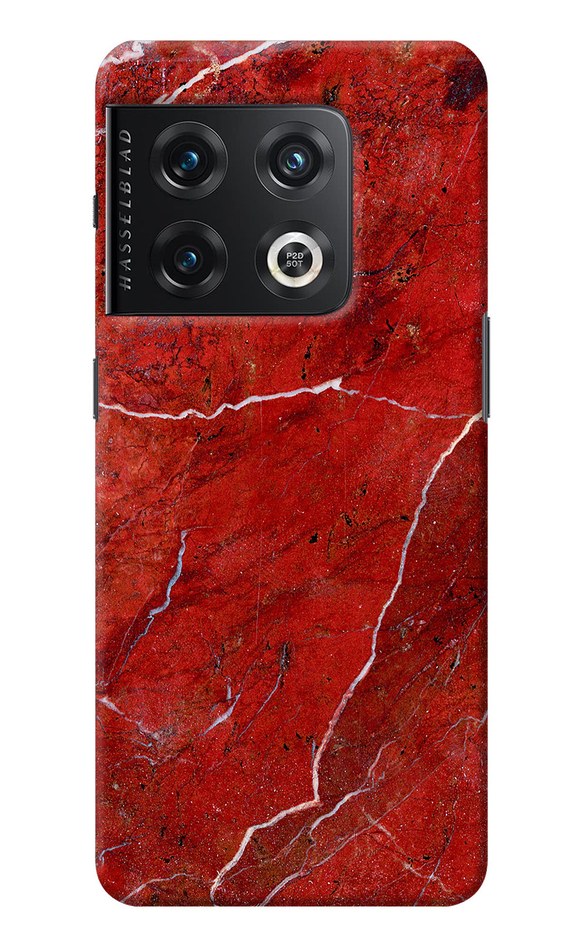 Red Marble Design OnePlus 10 Pro 5G Back Cover