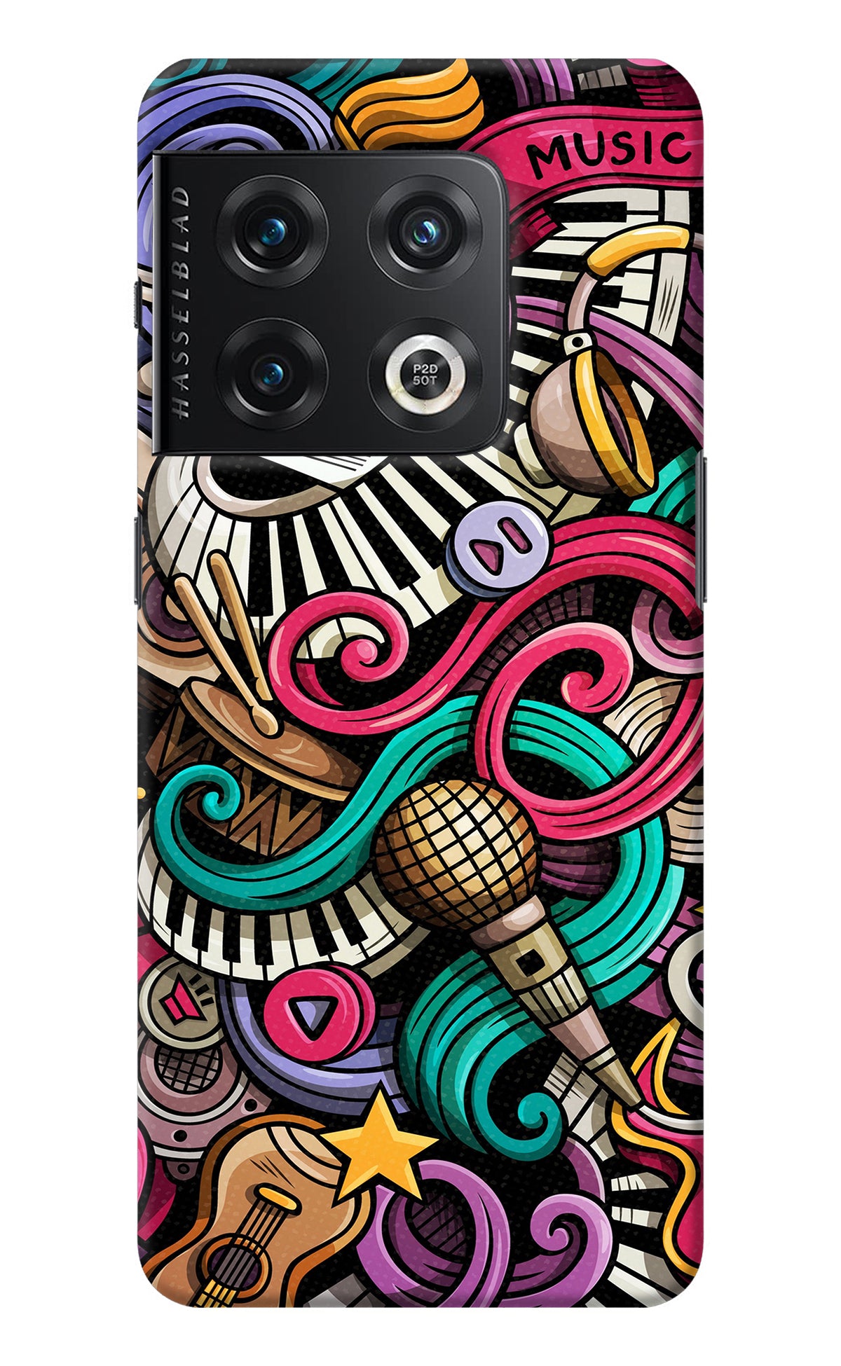 Music Abstract OnePlus 10 Pro 5G Back Cover