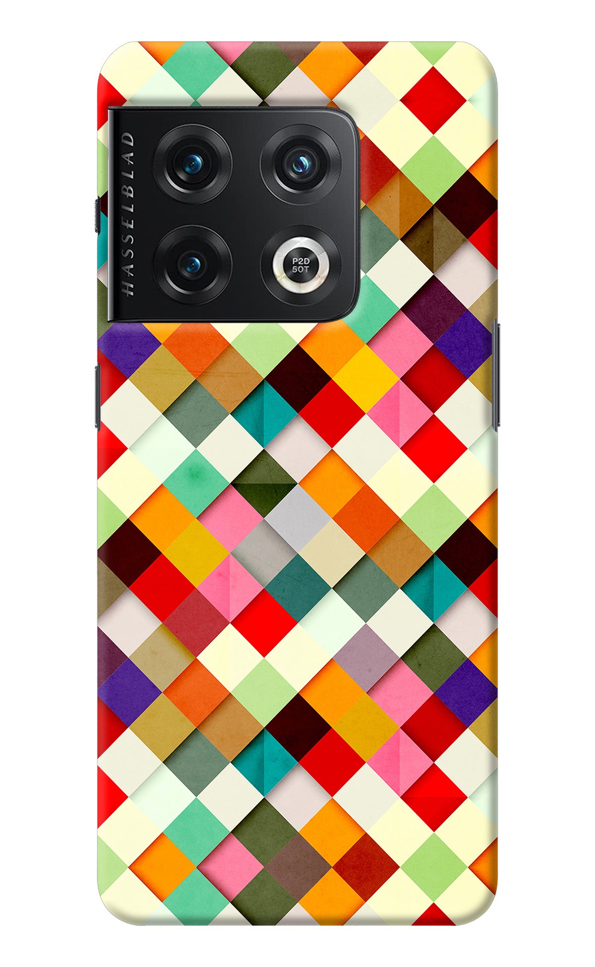 Geometric Abstract Colorful OnePlus 10 Pro 5G Back Cover