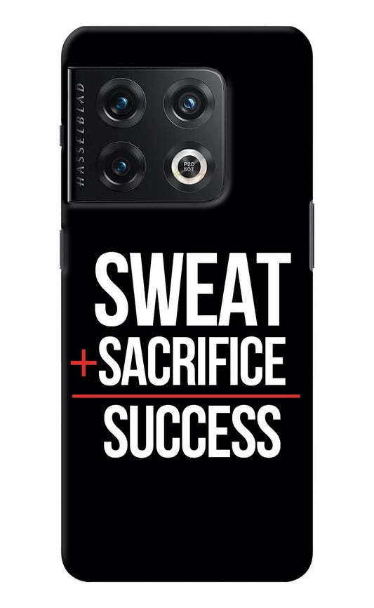 Sweat Sacrifice Success OnePlus 10 Pro 5G Back Cover