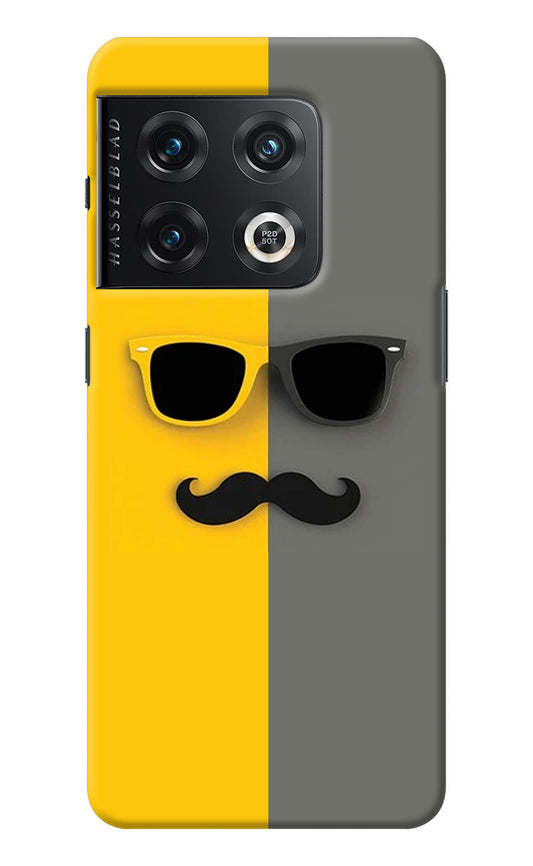 Sunglasses with Mustache OnePlus 10 Pro 5G Back Cover